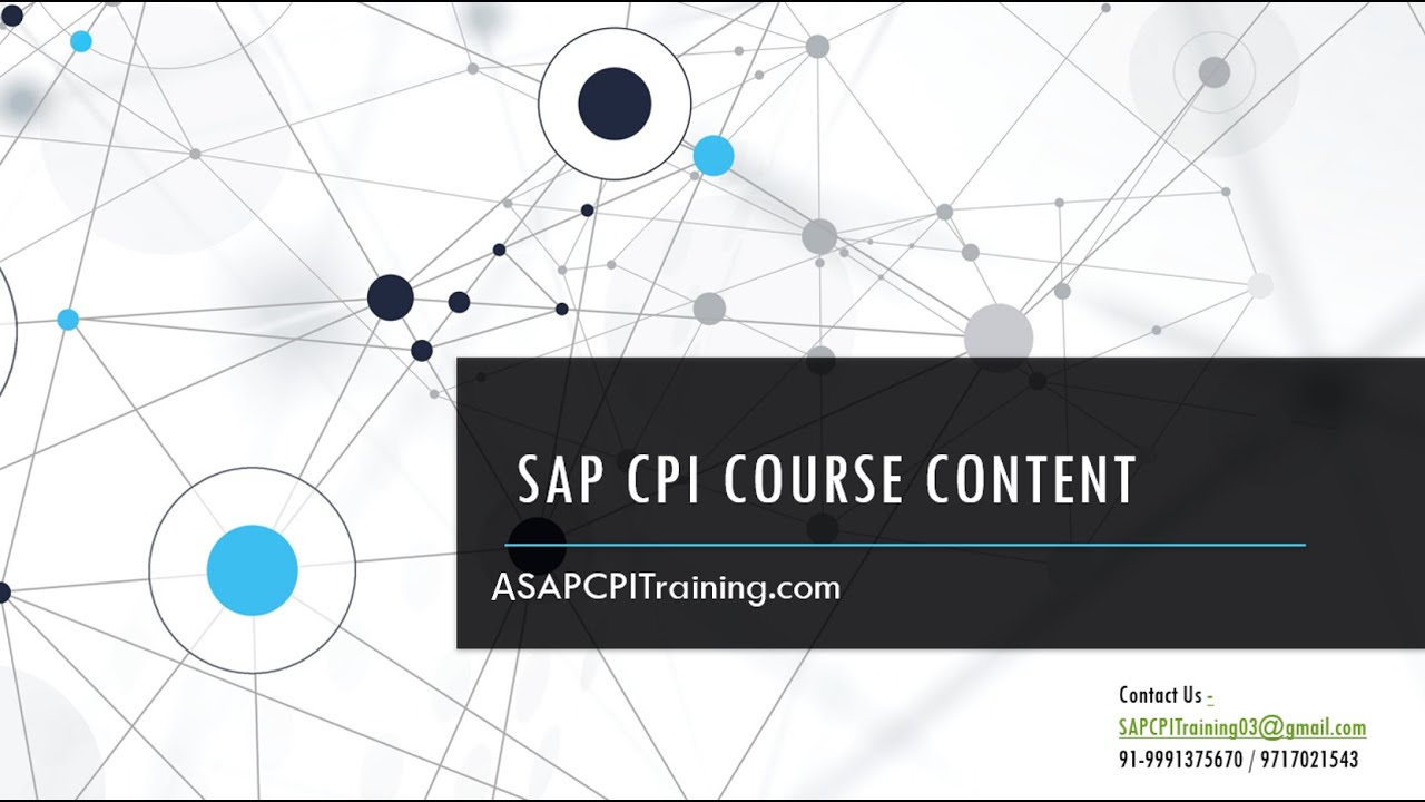 SAP CPI Course - SAP CPI Training - SAP CPI Training | SAP Cloud ...